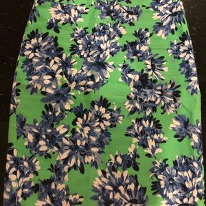 Jcrew floral pencil skirt